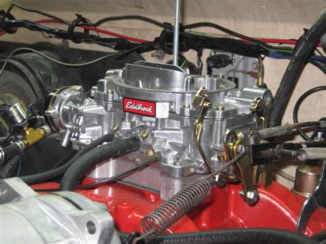 To fix the saglean spot off idle I moved the accelator pump link to the max position. . Edelbrock 1407 off idle stumble
